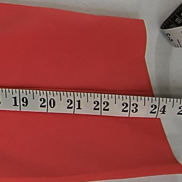 Express Columnist Ankle Low Rise Size 00 Short Hot Coral Stretch Pants - Picture 7 of 10